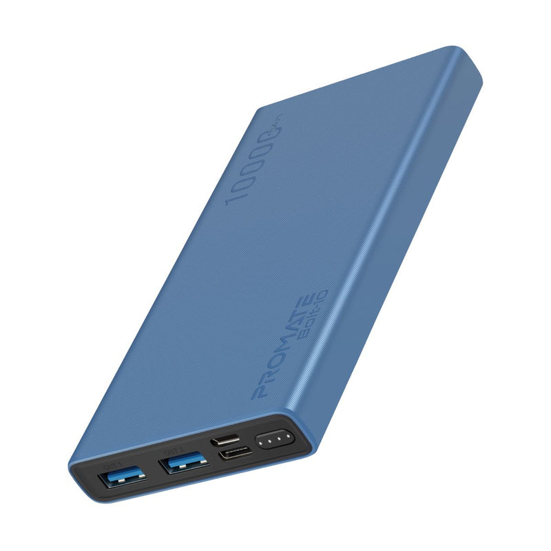 PROMATE Compact Smart Power Bank with Dual USB Output - BOLT-10