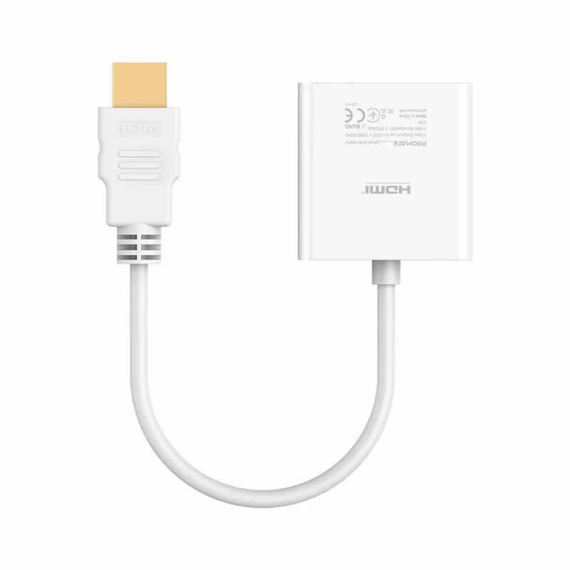 PROMATE HDMI to VGA Adaptor Kit - PROLINK.H2V-WHITE