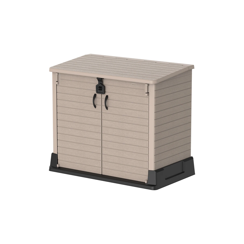 COSMOPLAST 850L Cedargrain Storage Shed - IFOFGB001 - Last on Display @ Bagatelle Concept Store - Sept Promo or Until Stock Last