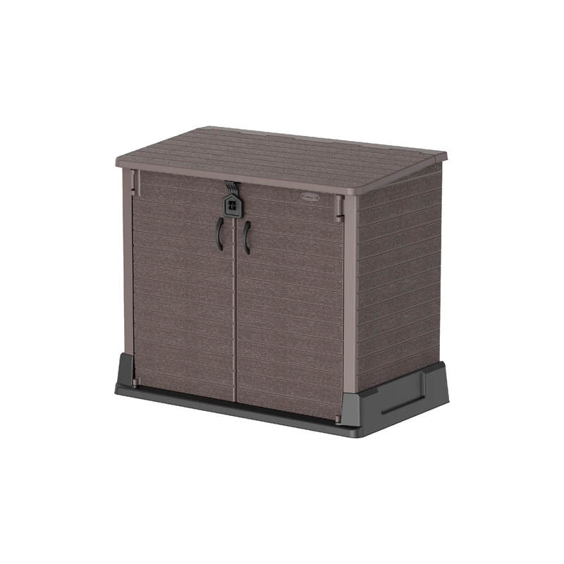 COSMOPLAST 850L Cedargrain Storage Shed - IFOFGB001 - Last on Display @ Bagatelle Concept Store - Sept Promo or Until Stock Last