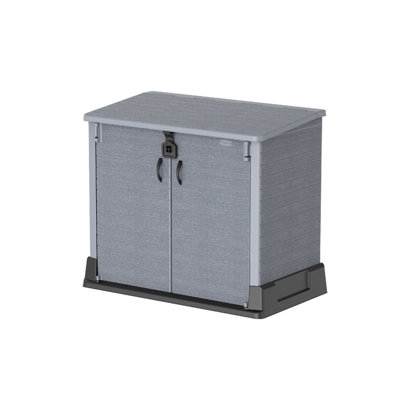 COSMOPLAST 850L Cedargrain Storage Shed - IFOFGB001 - Last on Display @ Bagatelle Concept Store - Sept Promo or Until Stock Last