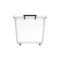 COSMOPLAST 82L/132L Clear Plastic Storage Box with Wheels & Lockable Lid - IFHHST Series - Pre Xmas Sales Till 15 Dec or Until Stock Last