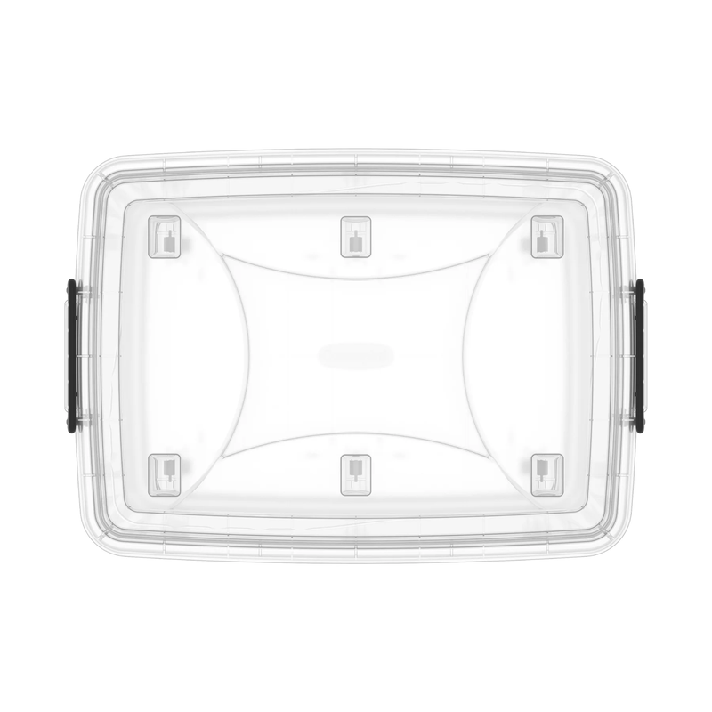 COSMOPLAST 82L/132L Clear Plastic Storage Box with Wheels & Lockable Lid - IFHHST Series - Pre Xmas Sales Till 15 Dec or Until Stock Last