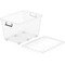 COSMOPLAST 82L/132L Clear Plastic Storage Box with Wheels & Lockable Lid - IFHHST Series - Pre Xmas Sales Till 15 Dec or Until Stock Last