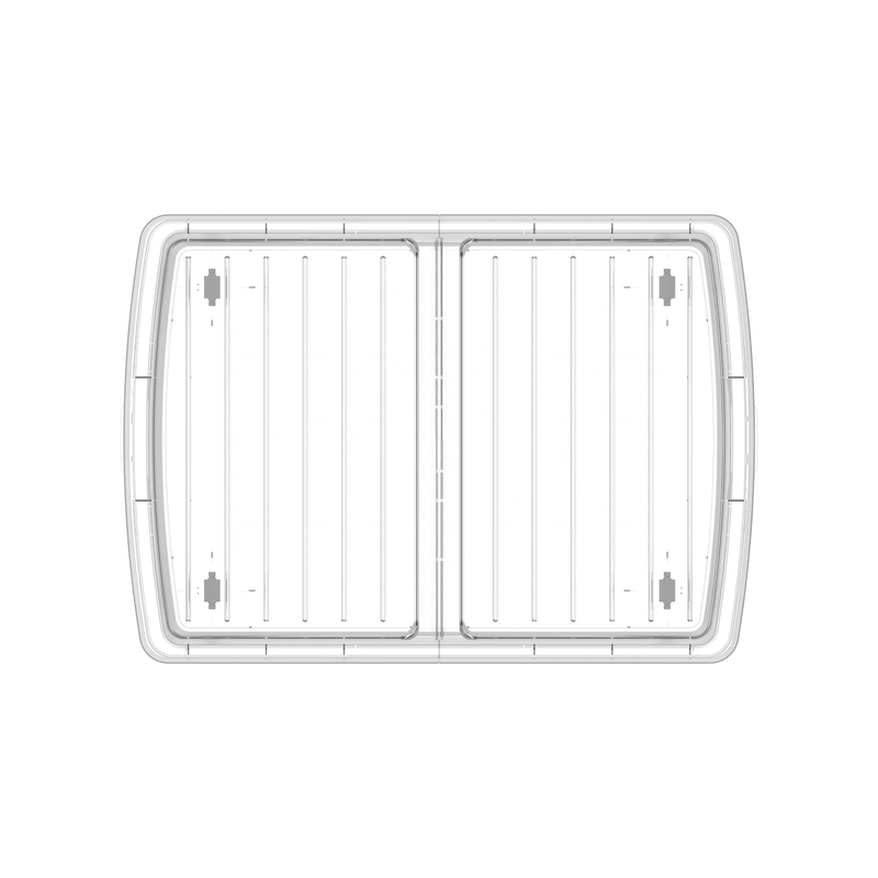 COSMOPLAST 25L/ 45L Clear Plastic Underbed Storage Box with Wheels & Lockable Lid - IFHHST Series