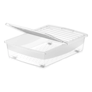 COSMOPLAST 25L/ 45L Clear Plastic Underbed Storage Box with Wheels & Lockable Lid - IFHHST Series