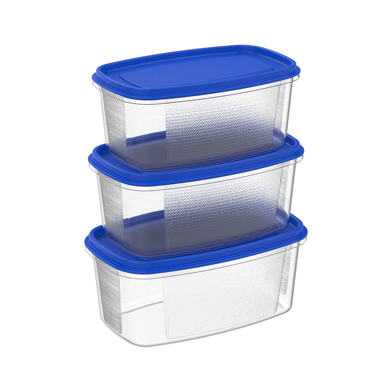 COSMOPLAST Set of 4 Oval Food Storage Containers Pack - IFHHFD251
