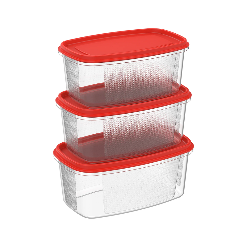 COSMOPLAST Set of 4 Oval Food Storage Containers Pack - IFHHFD251