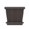 COSMOPLAST 10L / 20L/ 30L / 45L Cedargrain Square Planter with Tray - IFFPXX Series