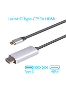 Promate USB-C to HDMI AV Cable 4K/2K, 1.8mt -  HDLINK-60H.GREY