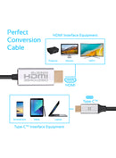 Promate USB-C to HDMI AV Cable 4K/2K, 1.8mt -  HDLINK-60H.GREY