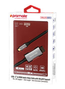 Promate USB-C to HDMI AV Cable 4K/2K, 1.8mt -  HDLINK-60H.GREY