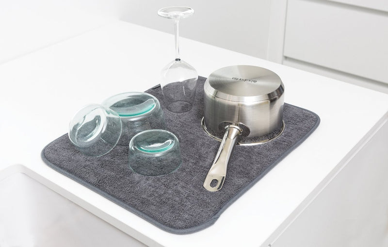 BRABANTIA Microfibre Dish Drying Mat Dark Grey - 117626