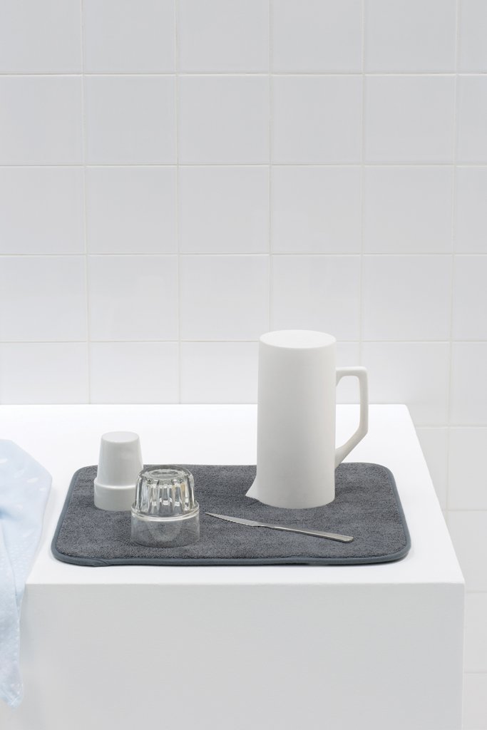 BRABANTIA Microfibre Dish Drying Mat Dark Grey - 117626