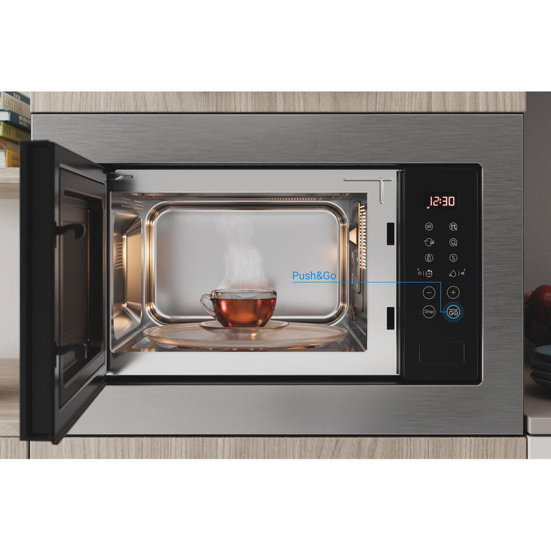 INDESIT 25L Built in Microwave Grill - MWI125GXUK -  RL Exclusive