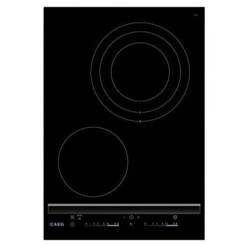 AEG 36cm Built-In Ceramic Domino Hob with 2 Cooking Zones - HC452020EB - 1unit left