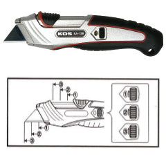 KDS SAFETY METAL WITH 5 SPARE BLADES - SA-12B - RL EXCLUSIVE