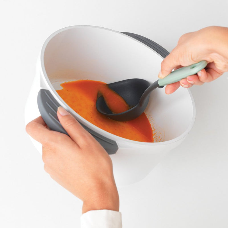 BRABANTIA Tasty+ Soup Ladle plus Scraper, Jade Green- 122729 - Sept Promo till 30 Sept