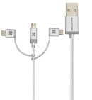 PROMATE UNILINK-TRIO USB-A to Lightning, Type-C and Micro-USB, 2mt - Sept Promo till 30 Sept