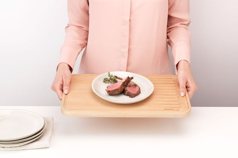 BRABANTIA Profile, Wooden Chopping Board for Meat - 260704
